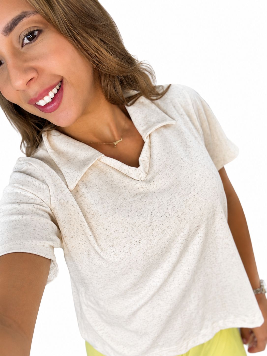 Blusa Polo Linen